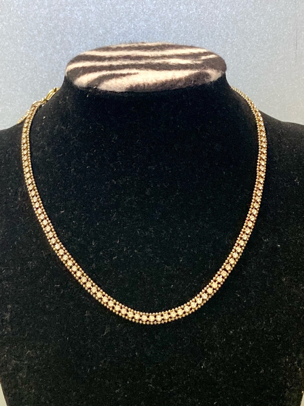 Express Gold and silver Tone rhinestone Chain preloved Necklace jewelry
